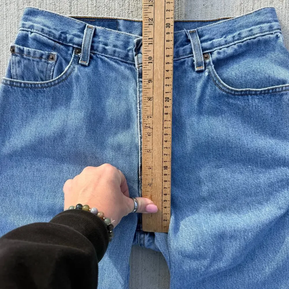 Vintage Y2K Levi's 550 Relaxed Fit Tapered Leg Jeans Mom Ladies 11 Jr M - Picture 11 of 13